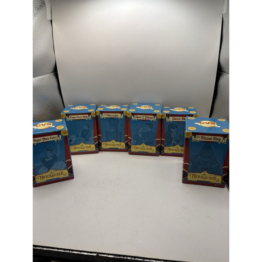 Set of 6 THE NUTCRACKER Christmas Ornament CVS Limited Edition w/ Box READ